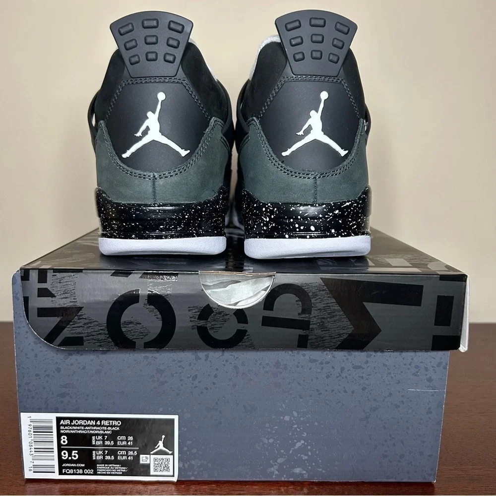 SOLD Jordan | Nike Air Jordan 4 Retro Fear 2024 (8 Men's / 9.5 Women's) - Picture 8 of 12